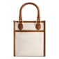 Tommy Bahama Solid Canvas North South Tote with Leather Trim - image 3