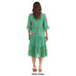 Womens Figueroa & Flower Elbow Sleeve Embroidered Tier Dress - image 2