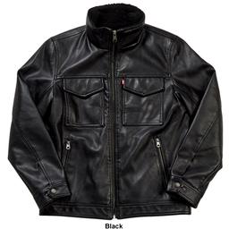 Mens Levi's® Sherpa Lined Hooded Trucker Coat