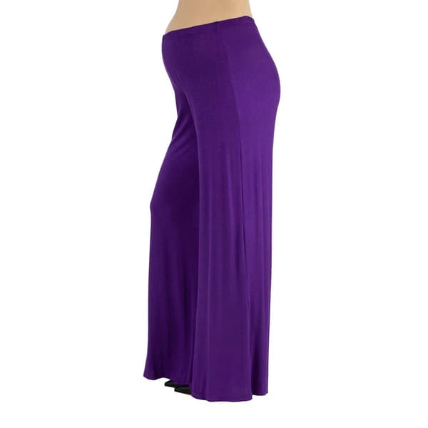 Plus Size 24/7 Comfort Apparel Palazzo Maternity Pants