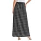 Womens NY Collection Pull On Tie Waist Weave Plaid Maxi Skirt - image 2