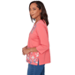 Petite Alfred Dunner Austin 3/4 Sleeve Etched Floral Blouse - image 4