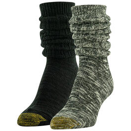 Womens Gold Toe&#174; 2pk. Girlfriend Slouch Crew Socks