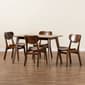 Baxton Studio Katya Modern Walnut Brown Wood 5pc. Dining Set - image 8