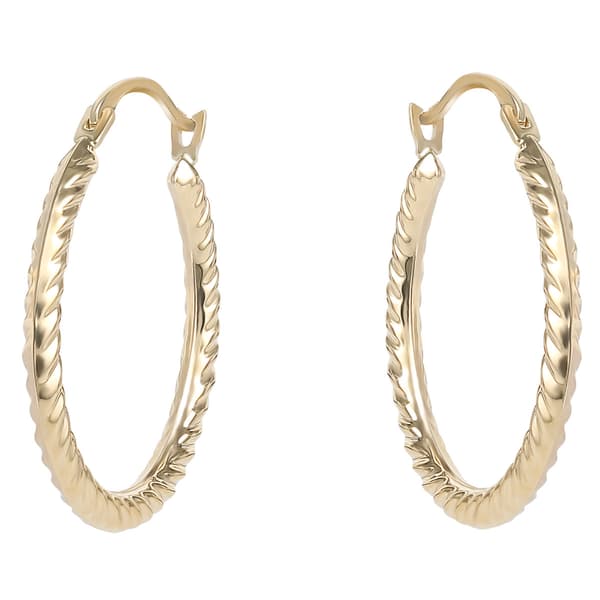 10kt. Yellow Gold Small Twisted Hoop Earrings
