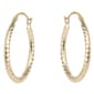 10kt. Yellow Gold Small Twisted Hoop Earrings - image 2