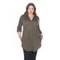 Plus Size White Mark Lakota Stretchy Tunic Top - image 5