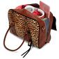Badgley Mischka Leopard Vegan Leather Travel Tote Weekender Bag - image 3