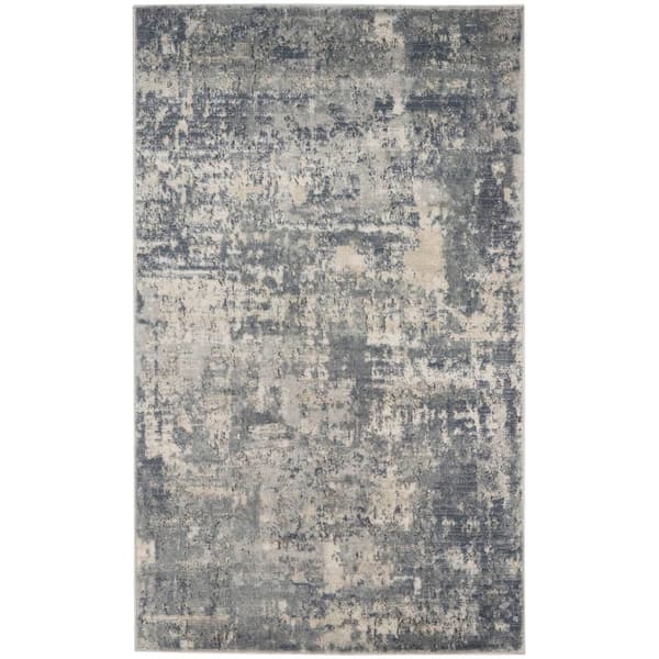 Nourison Concerto Grey/Beige Modern Area Rug - image 