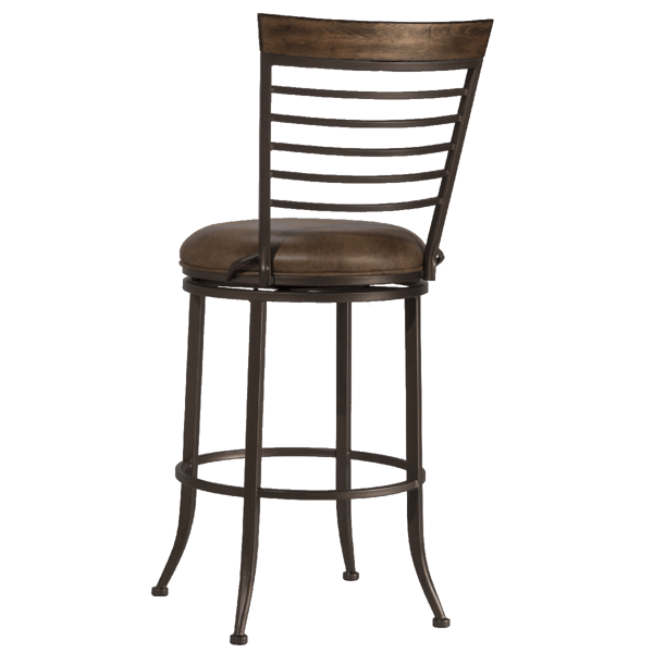 HH2 Home Terrell Commercial Grade Metal Bar Height Swivel Stool