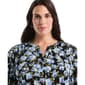 Plus Size Rafaella® 3/4 Sleeve Floral Henley Blouse - image 3