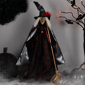 Northlight Victorian Style Witch with Broom Halloween Figure - image 2