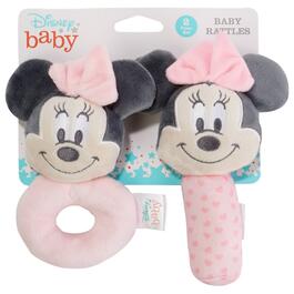 Disney Baby Minnie 2pk. Plush Rattle Set