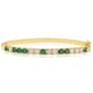 Gemstone by Gianni Argento Lab Grown Emerald Bangle Bracelet - image 1