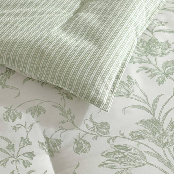 Laura Ashley Natalie Cotton Reversible Duvet Cover Set