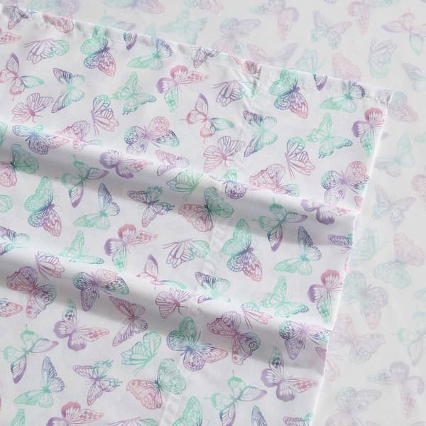 Betsey Johnson Butterfly Rainbow Microfiber Sheet Set