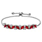 CZ Round & Marquise Adjustable Bracelet - image 1