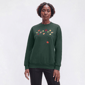 Womens Top Stitch By Morning Sun Autumn Leaves Sweatshirt - image 1