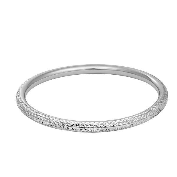 Sterling Silver Slip On Bangle Bracelet - image 