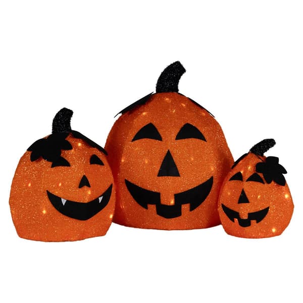 Northlight Seasonal LED Jack O'' Lantern Halloween D&#233;cor -Set of 3