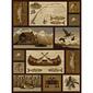 Tayse Nature Cabin Getaway Lodge Area Rug - Brown - image 1