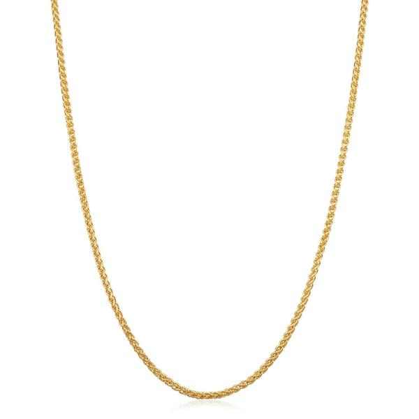 Gold Classics(tm) 14kt. Gold Filled 18in. Round Wheat Necklace - image 