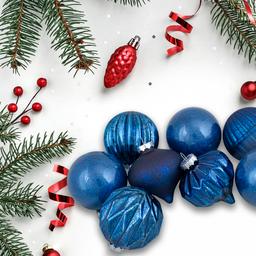 Northlight Seasonal 12pc. Finial and Ball Christmas Ornaments