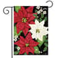 Briarwood Lane Festive Poinsettias Christmas Garden Flag - image 1
