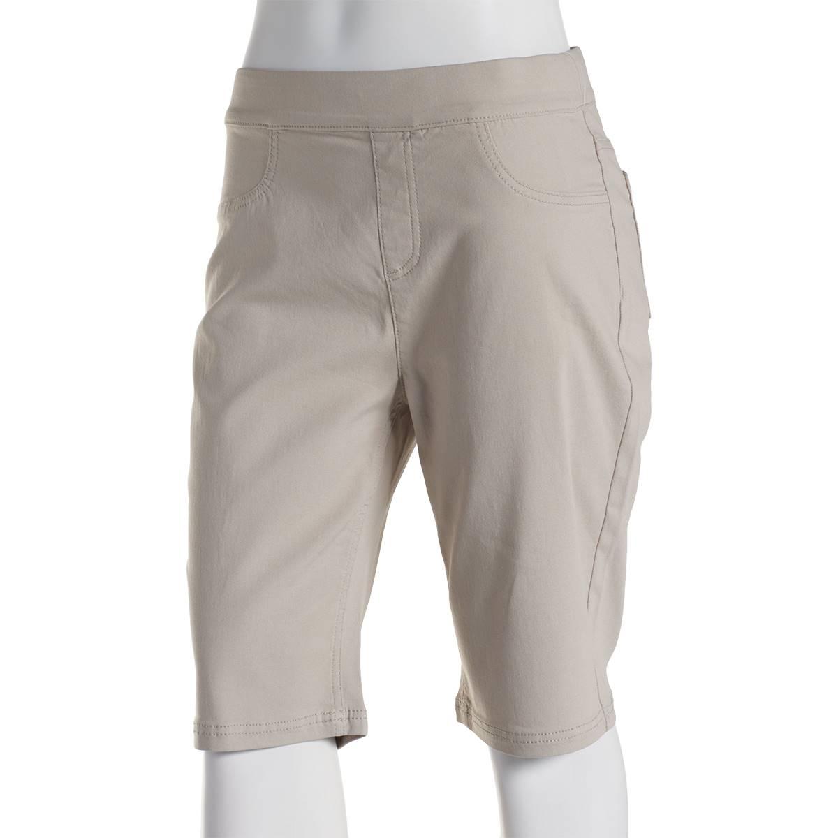 Womens Erika Joey Twill Bermuda Shorts