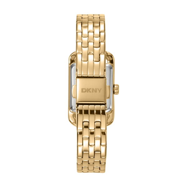 Womens DKNY Signature Shape Halo Gold-Tone Watch - DK1L117M0035