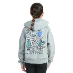 Girls (7-16) adidas® Plant Love Puffy Back Art Loose Fit Hoodie