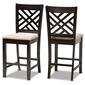 Baxton Studio Caron Wood Counter Height Pub Chairs - Set of 2 - image 4