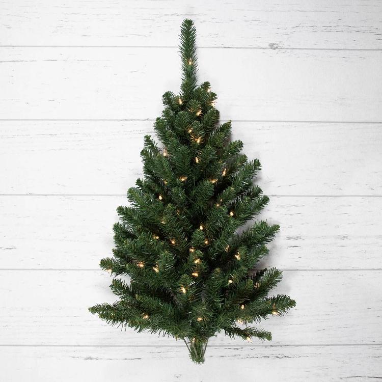 Northlight Seasonal 3ft. Pre-Lit Fir Hanging Christmas Tree