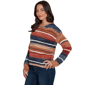Plus Size Skye’s the Limit Urban Heirloom Marled Stripe Sweater - image 3