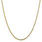 Unisex Gold Classics&#40;tm&#41; 2.75mm. 14k Diamond Cut Light Rope Necklace - image 1