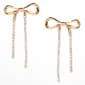 Ashley Gold-Tone Bow Drop Earrings - image 1
