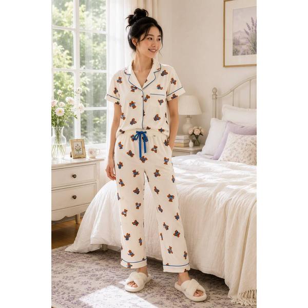 Petite Dreaming of Jules Short Sleeve Teddy Bears Pajamas