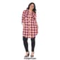 Plus Size White Mark Piper Stretchy Plaid Tunic Shirtdress - image 7