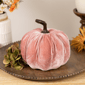 Northlight Velour Pumpkin Glittered Fall Harvest Decoration - image 2