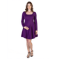 Plus Size 24/7 Comfort Apparel Long Sleeve Skater Maternity Dress - image 1