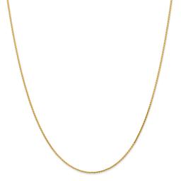 Unisex Gold Classics(tm) 1.0mm. 14k Parisian Diamond 14in. Necklace
