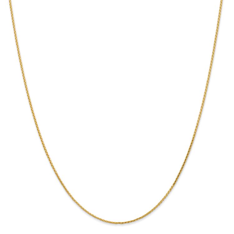 Unisex Gold Classics(tm) 1.0mm. 14k Parisian Diamond 14in. Necklace