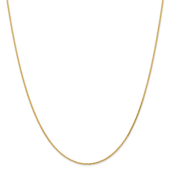 Unisex Gold Classics&#40;tm&#41; 1.0mm. 14k Parisian Diamond 14in. Necklace - image 