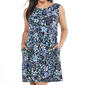 Womens Connected Apparel Sleeveless Floral Pocket A-Line Dress - image 3