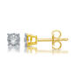 Diamond Classics&#8482; 10kt. Yellow Gold 1/10ctw. Stud Earrings - image 2