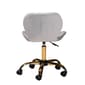 Baxton Studio Savara Glam & Luxe Velvet Swivel Office Chair - image 5