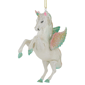 Northlight 5.25in. White Unicorn Glass Christmas Ornament - image 1