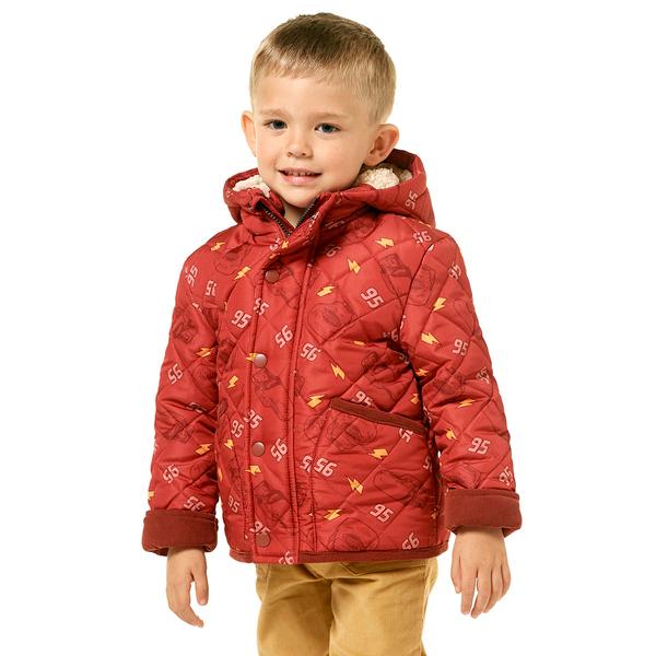 Toddler Boy Disney Cars Quilted Sherpa Jacket
