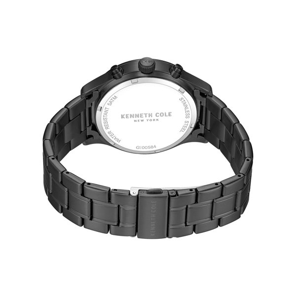Mens Kenneth Cole New York® Chronograph Black Watch-KCWGI0058402