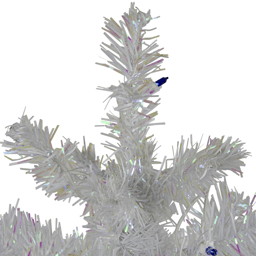 Northlight 3ft. Pre-Lit White Iridescent Pine Christmas Tree